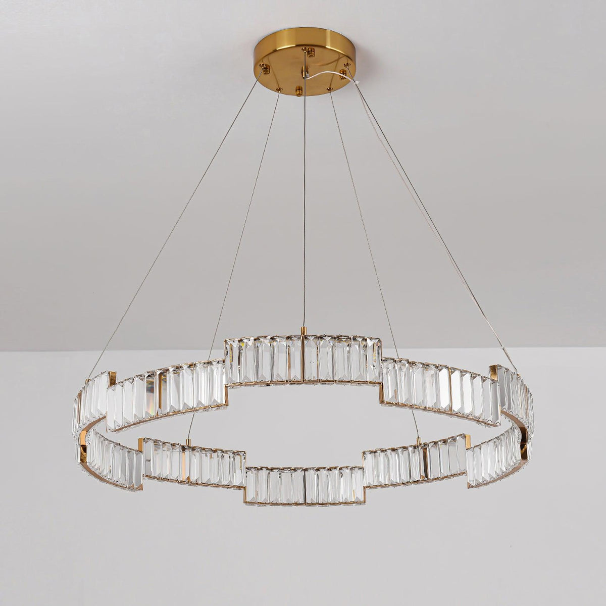Luxinian Kronleuchter Kristall mit Goldrahmen