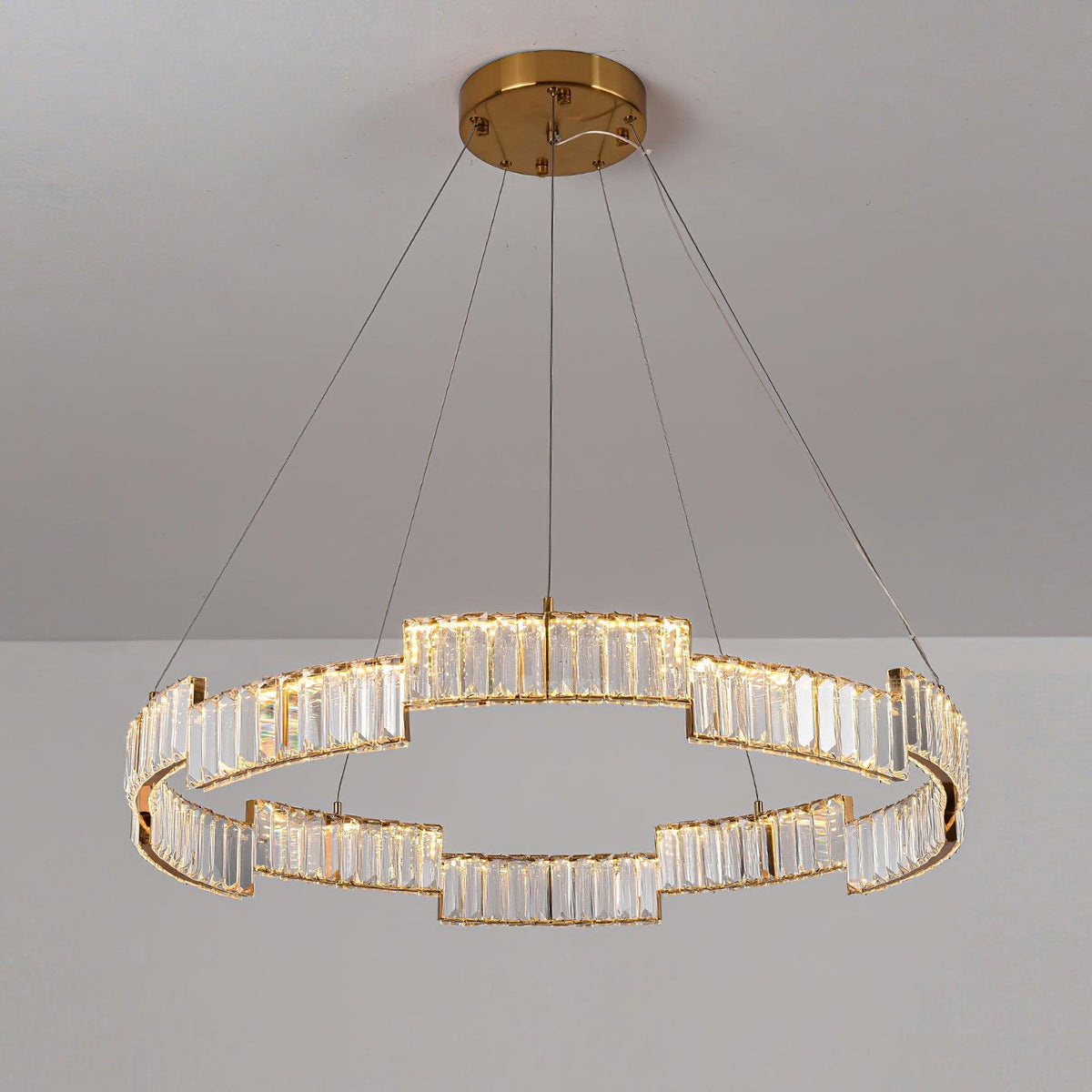 Luxinian Kronleuchter Kristall mit Goldrahmen