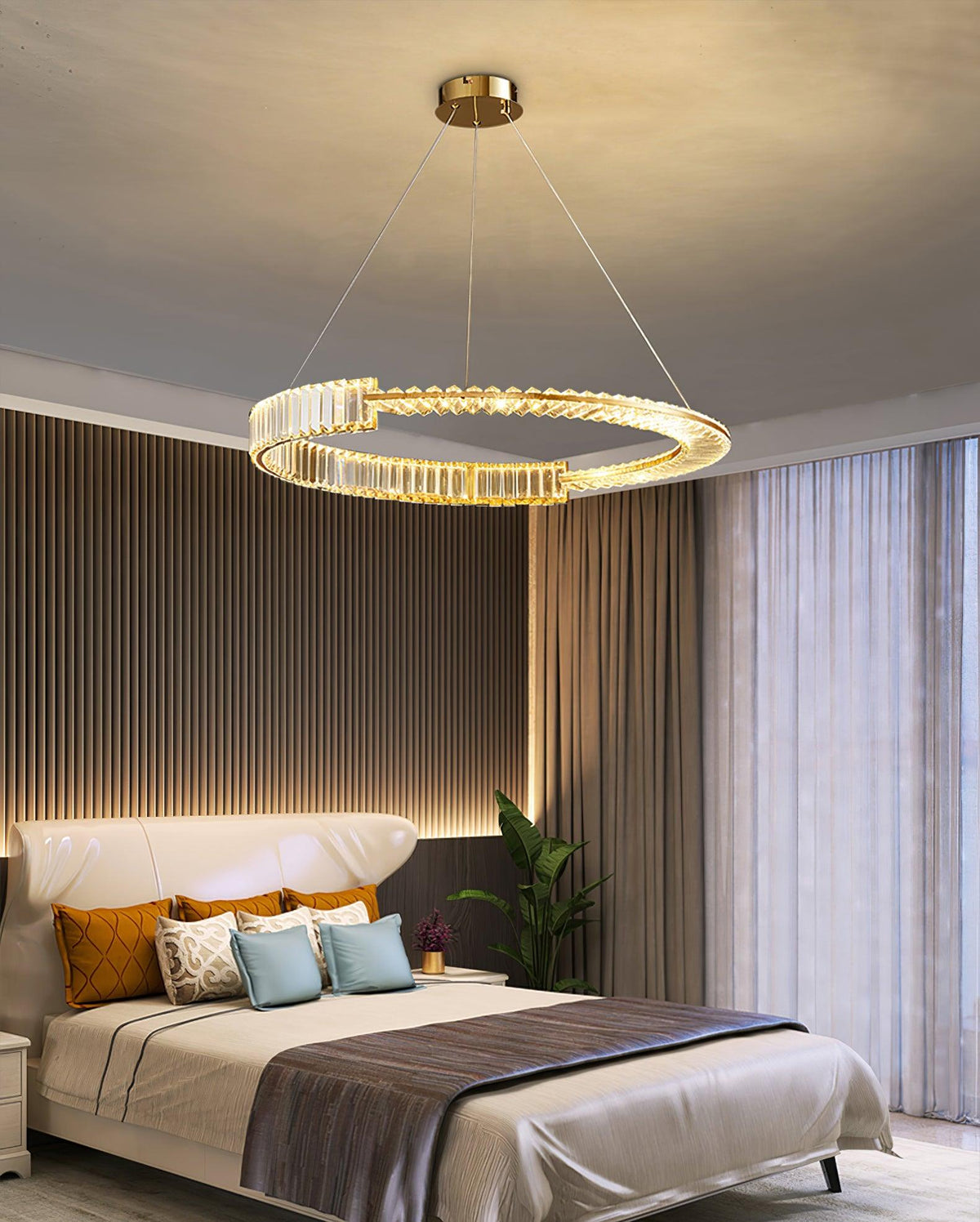 Cyrerira Kronleuchter Stella LED Kristallring