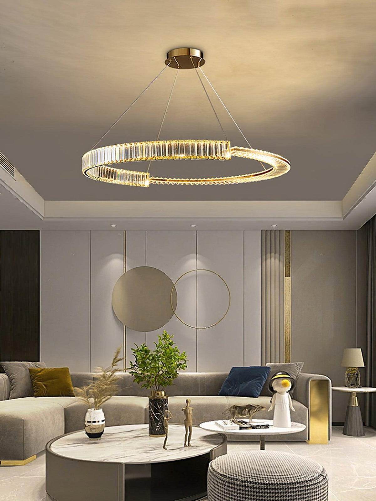 Cyrerira Kronleuchter Stella LED Kristallring