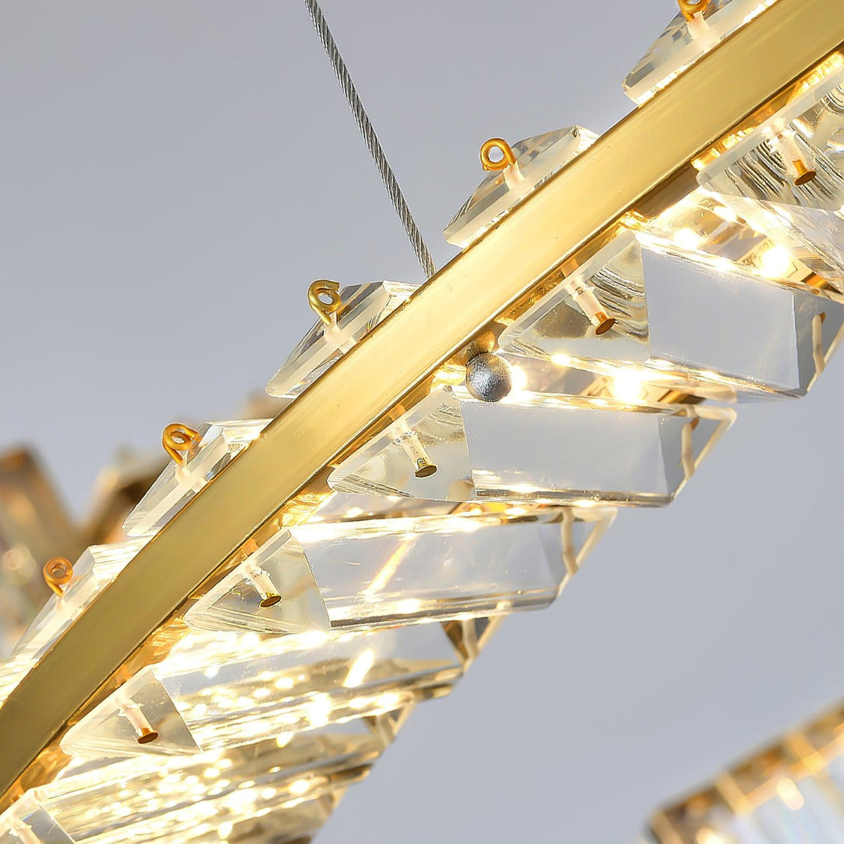 Cyrerira Kronleuchter Stella LED Kristallring