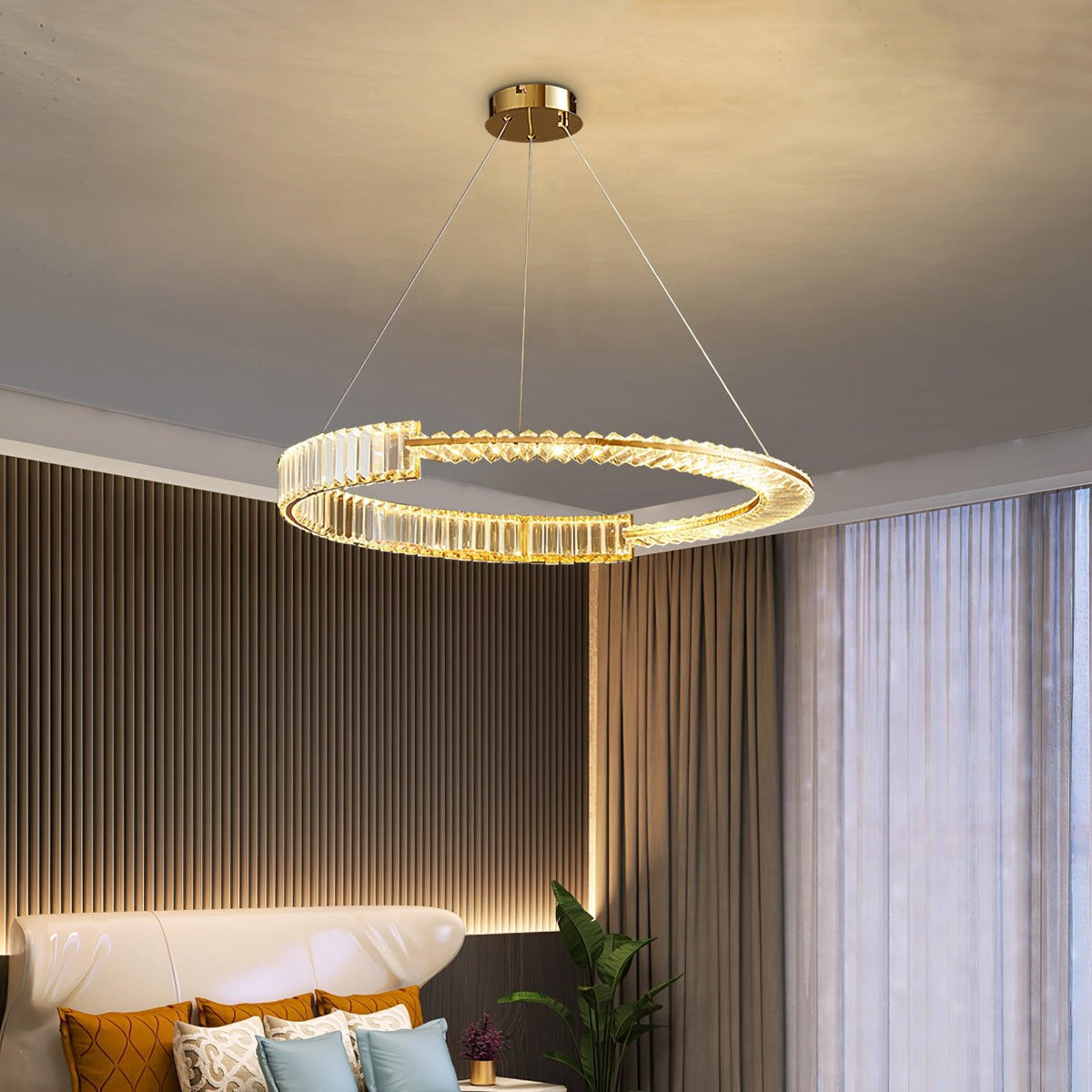Cyrerira Kronleuchter Stella LED Kristallring