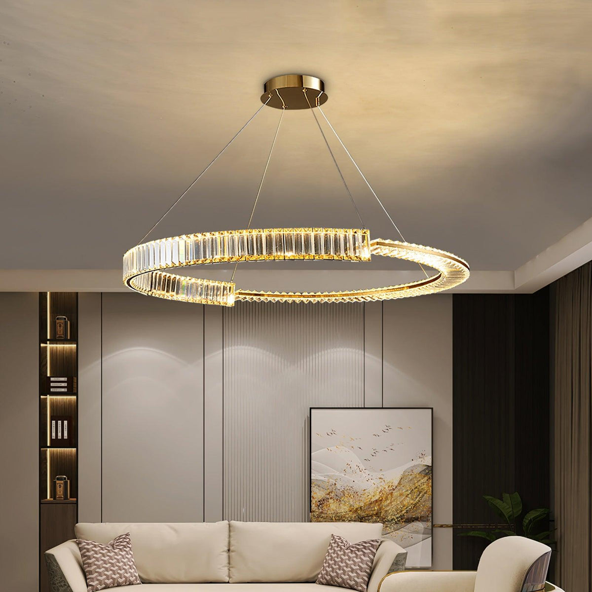 Cyrerira Kronleuchter Stella LED Kristallring