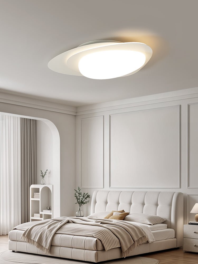 Fuji Deckenleuchte Walnuss Oval Organische LED