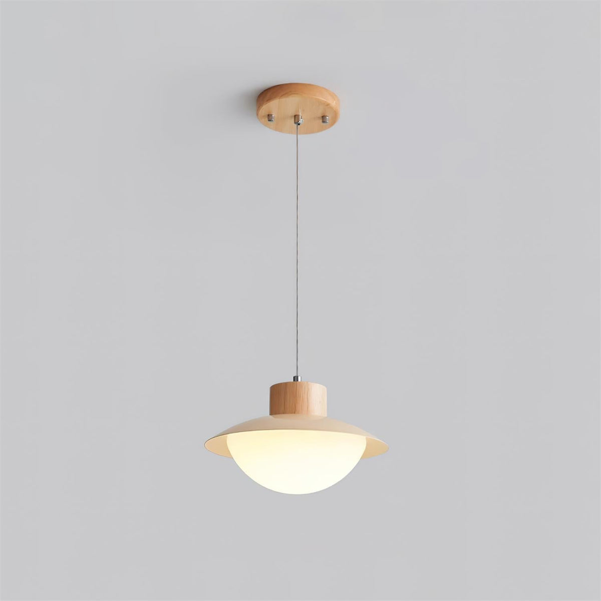 Milk Pendelleuchte Holz  Esstisch