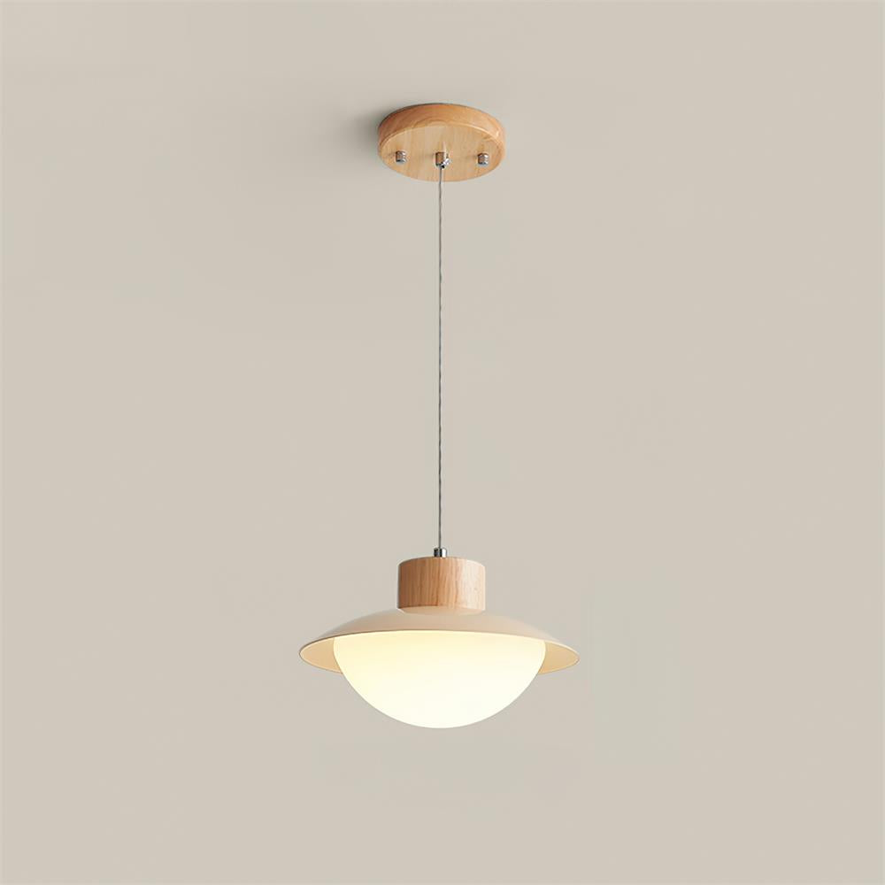 Milk Pendelleuchte Holz  Esstisch