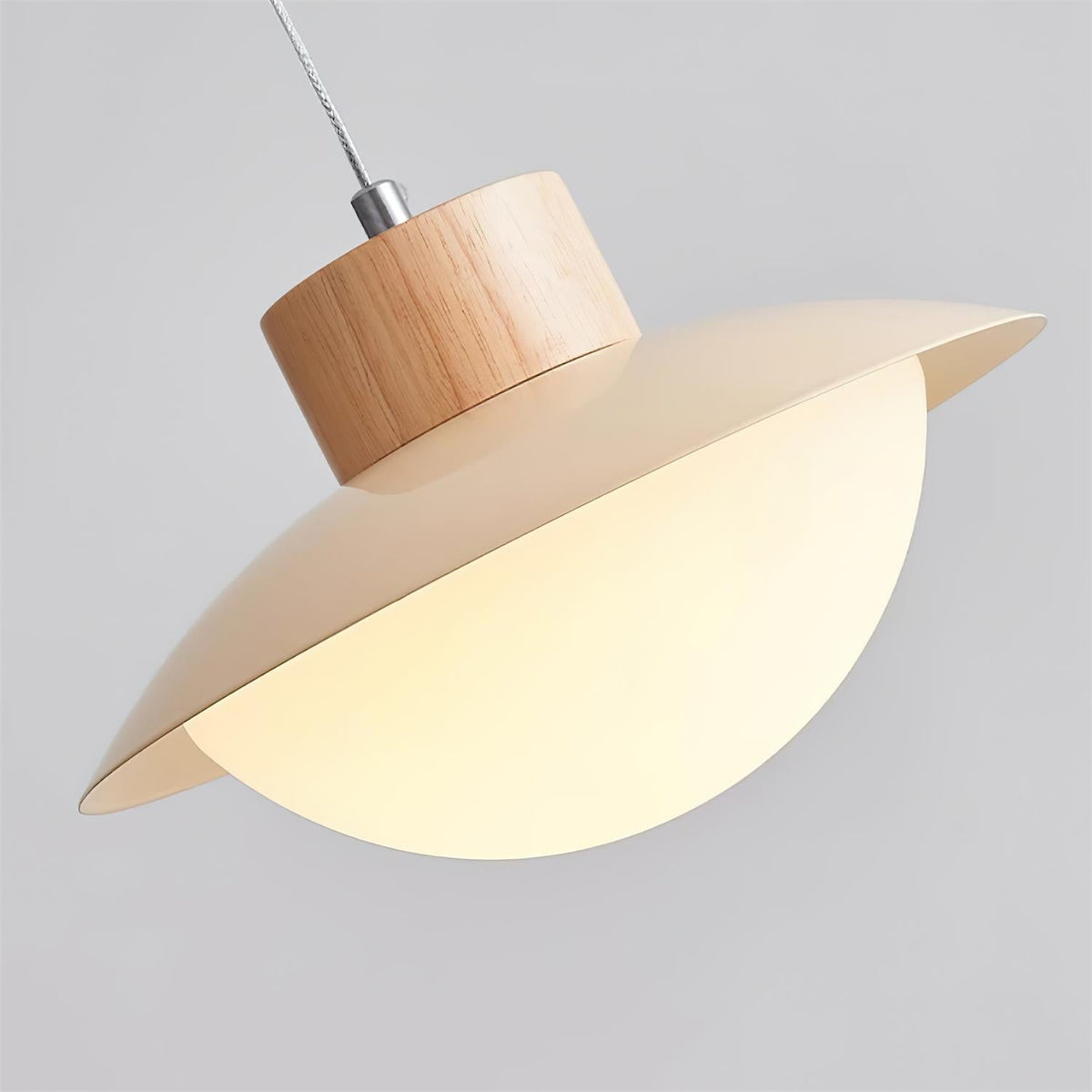 Milk Pendelleuchte Holz  Esstisch