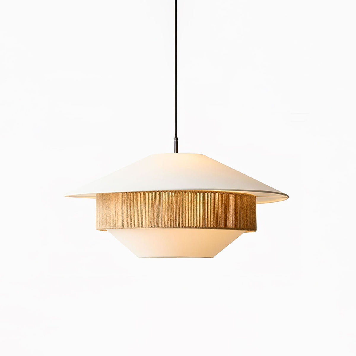 Athrel Moderne Pendelleuchte aus Stoff