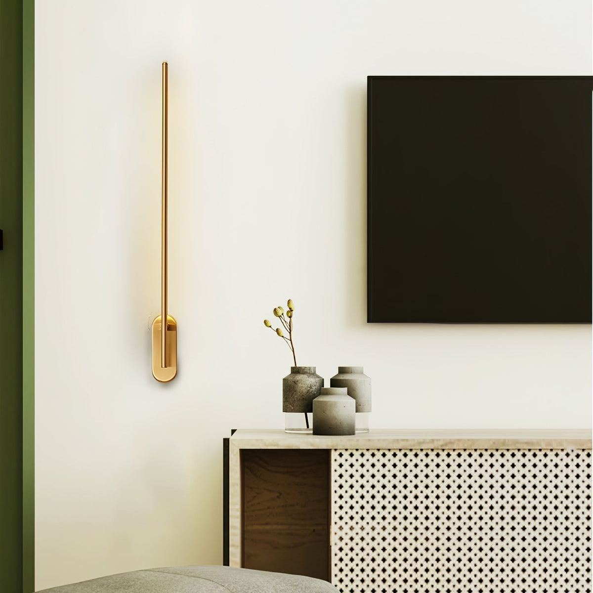 Vrysl Wandleuchte Stabförmig Mit Stecker Minimalistisch