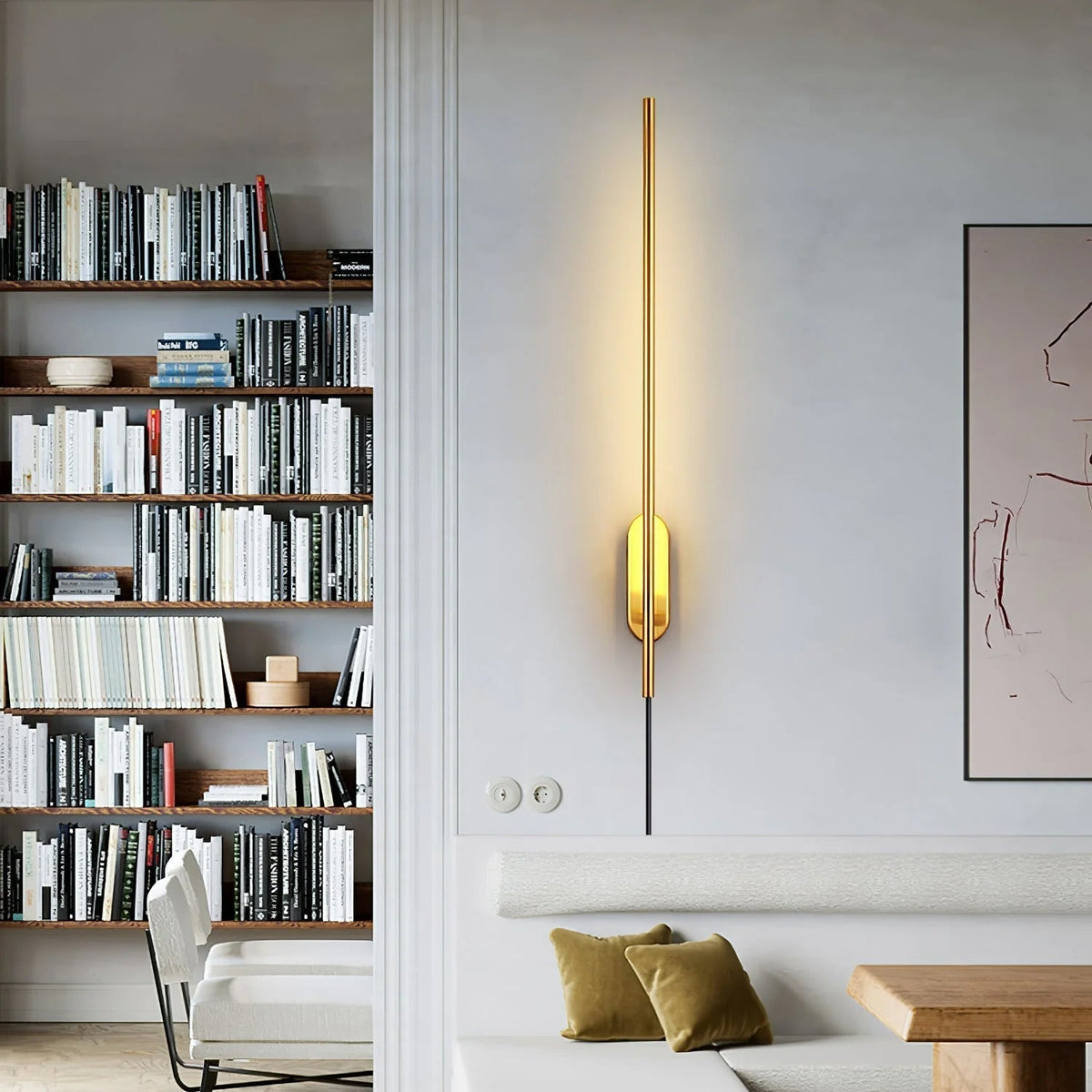 Vrysl Wandleuchte Stabförmig Mit Stecker Minimalistisch