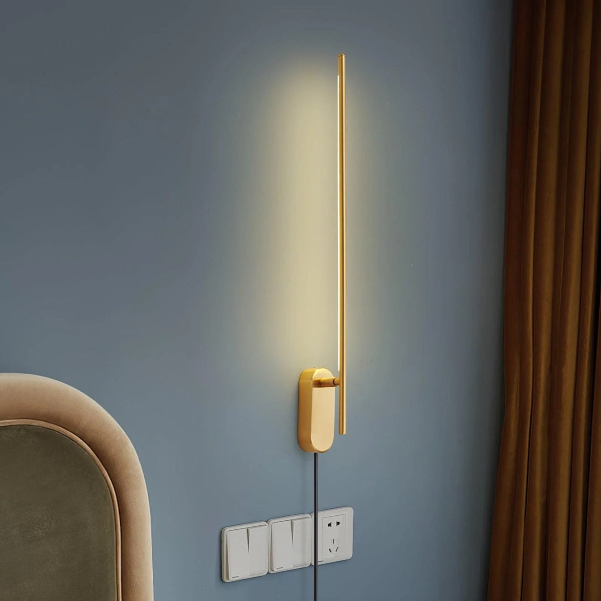 Vrysl Wandleuchte Stabförmig Mit Stecker Minimalistisch