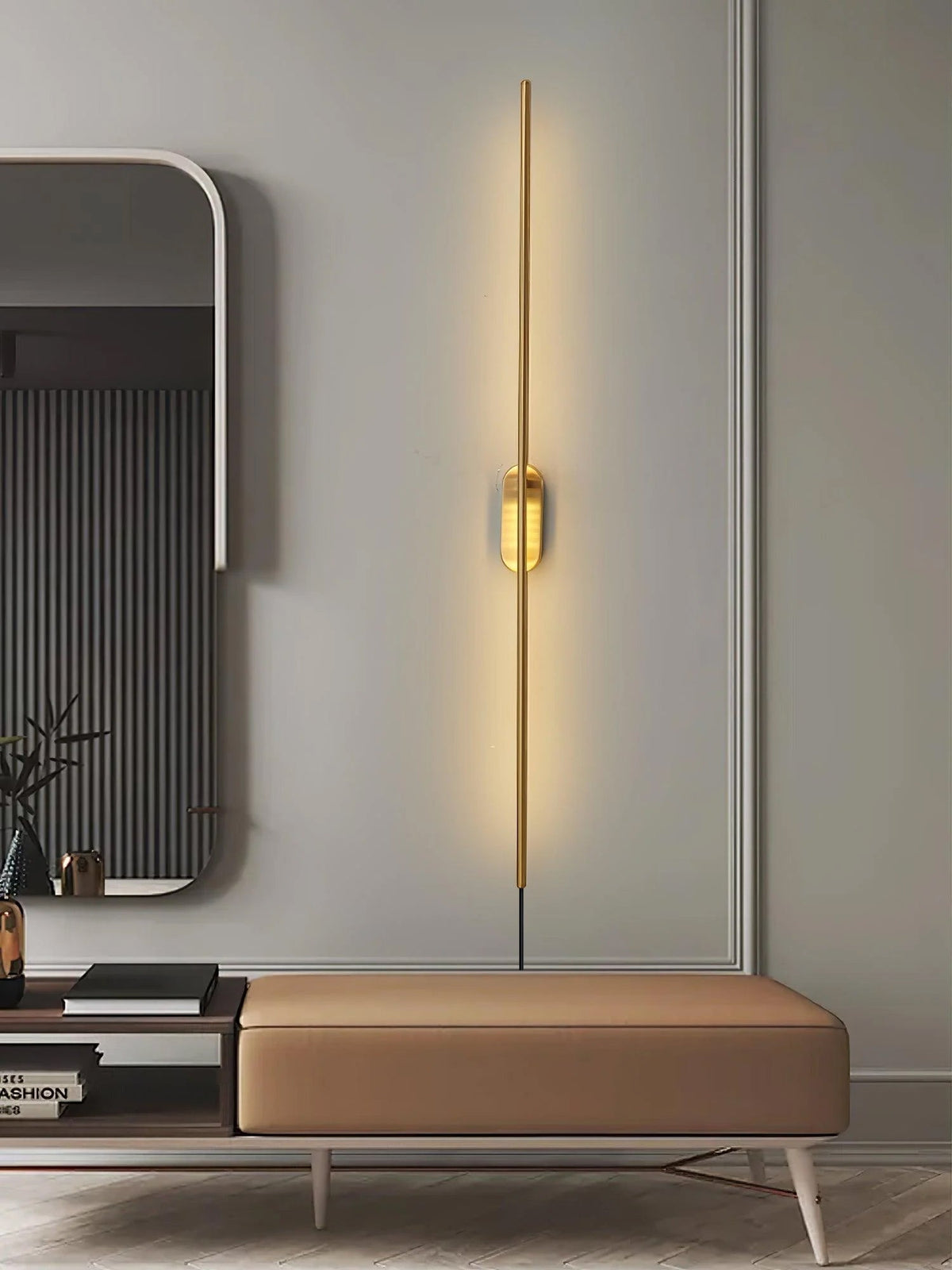 Vrysl Wandleuchte Stabförmig Mit Stecker Minimalistisch