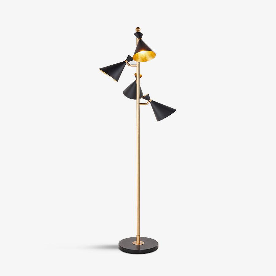 Solineria Gold & Schwarz Marmor Stehleuchte