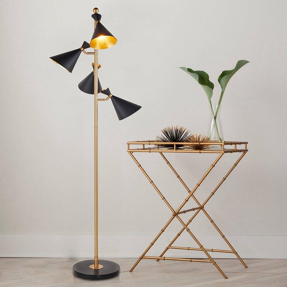 Solineria Gold & Schwarz Marmor Stehleuchte
