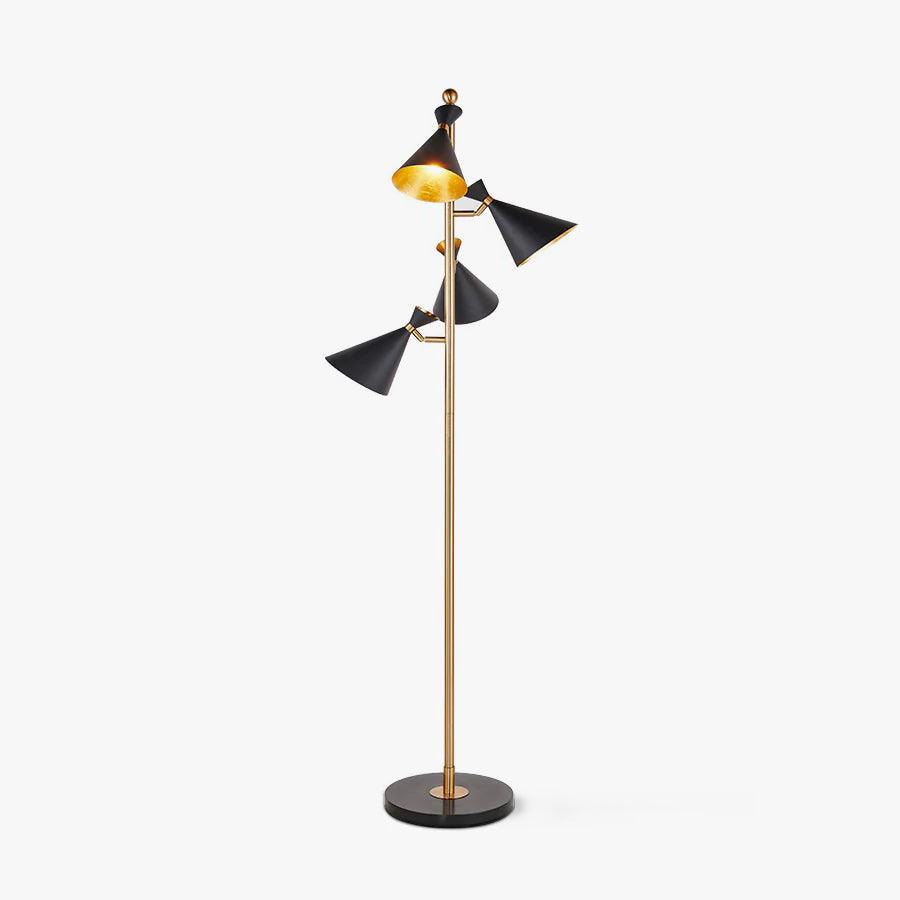 Solineria Gold & Schwarz Marmor Stehleuchte