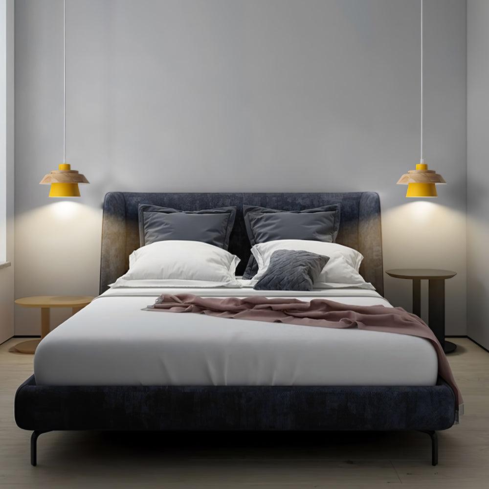 Arisha Moderne LED Pendelleuchte Weiß/Schwarz Schlaf/Arbeitszimmer