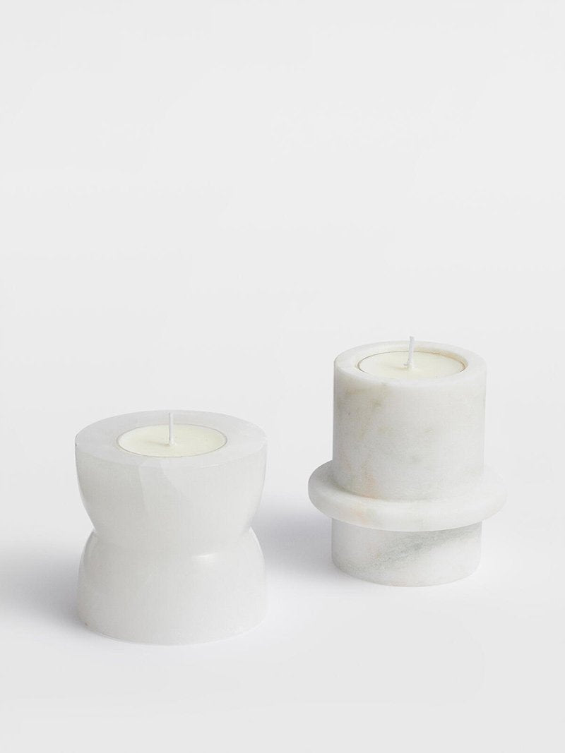 Nerinise Stone Halo Kerzenhalter-Set