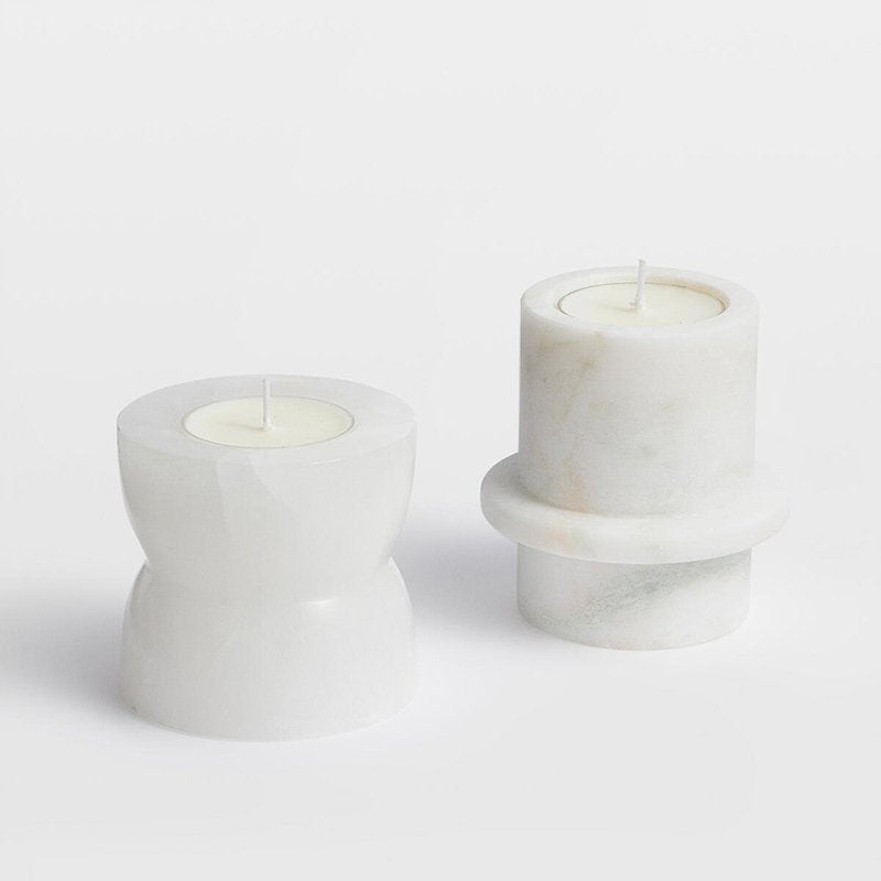 Nerinise Stone Halo Kerzenhalter-Set