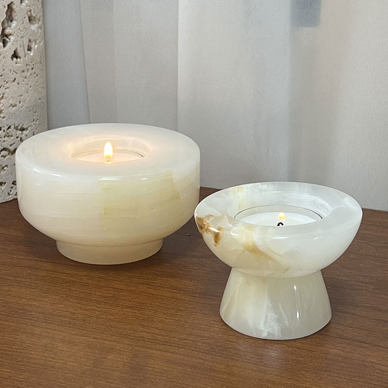 Nerinise Stone Halo Kerzenhalter-Set