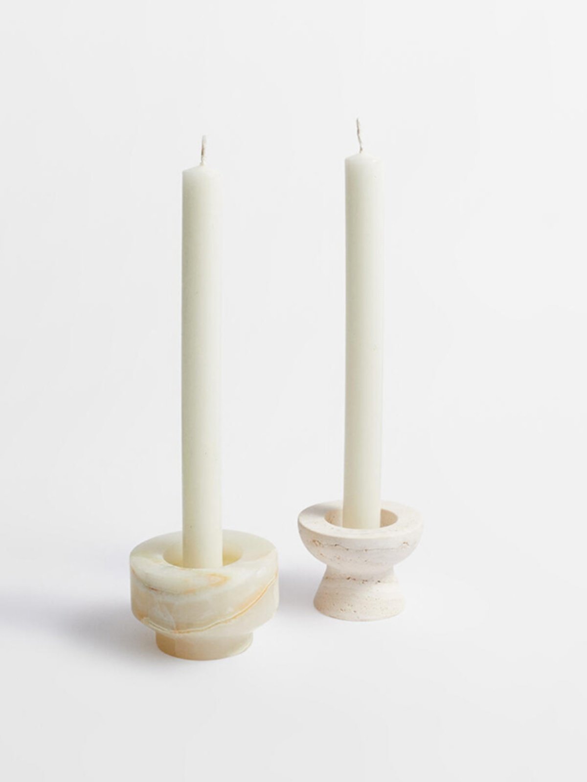 Nerinise Stone Halo Kerzenhalter-Set