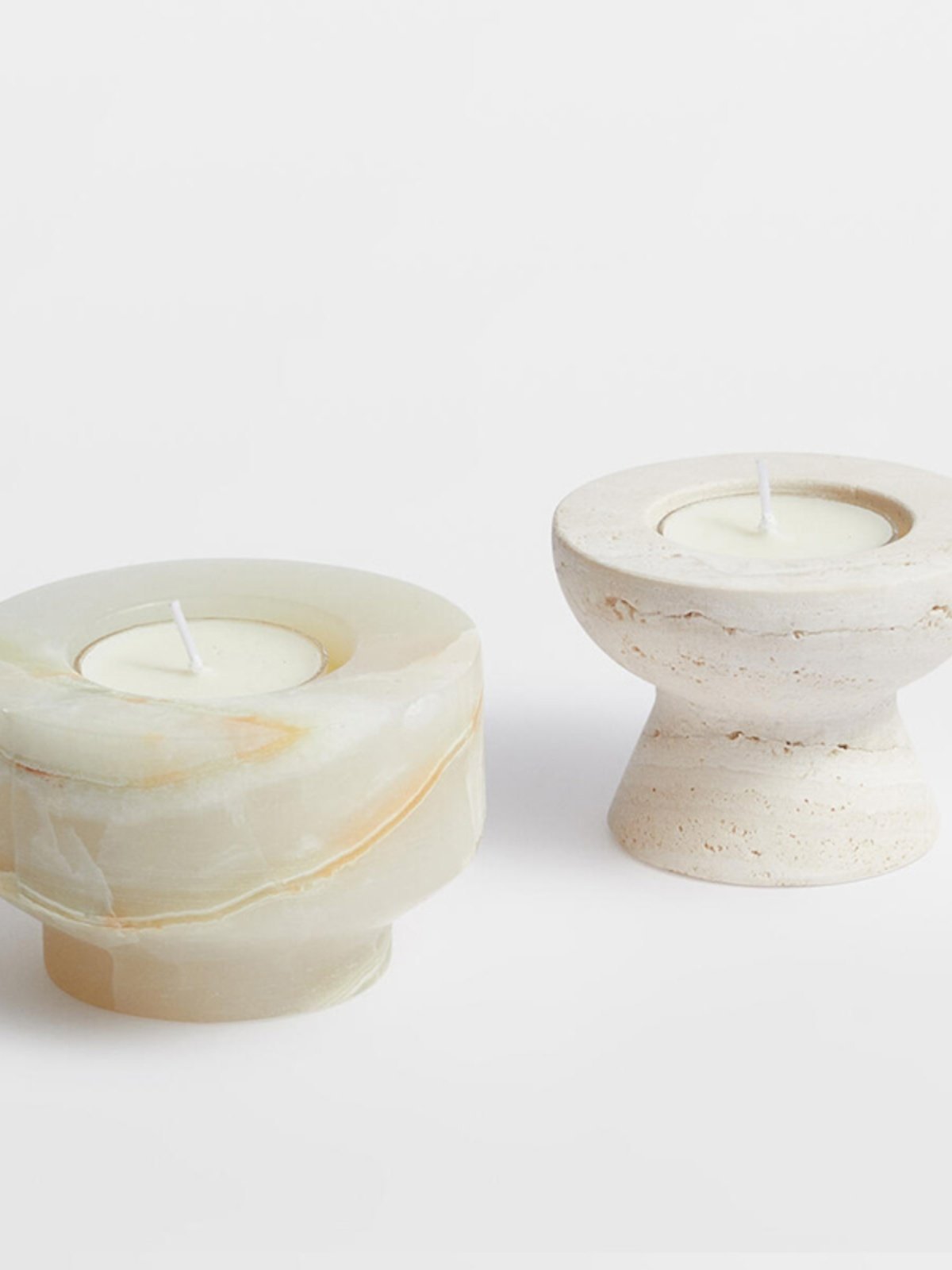Nerinise Stone Halo Kerzenhalter-Set