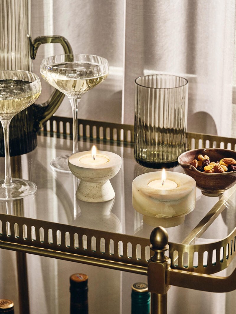 Nerinise Stone Halo Kerzenhalter-Set