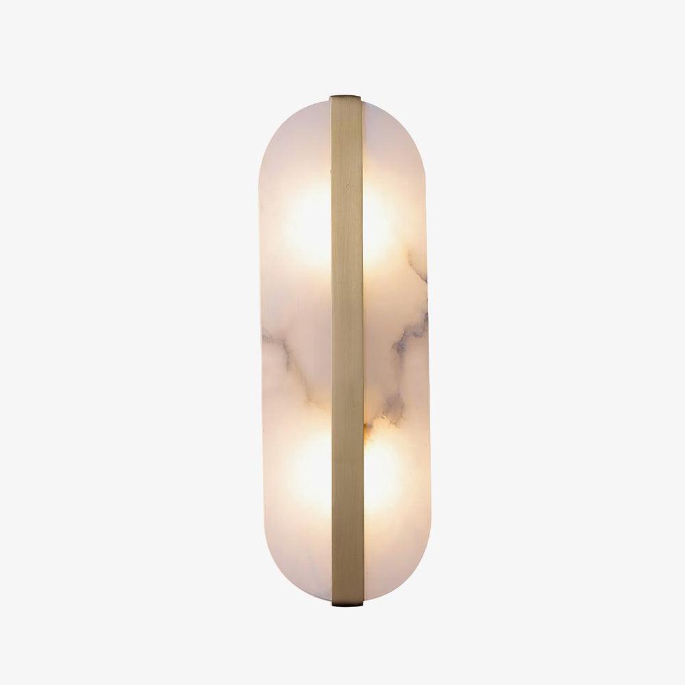 Calura Alabaster Doppellicht-Wandleuchte