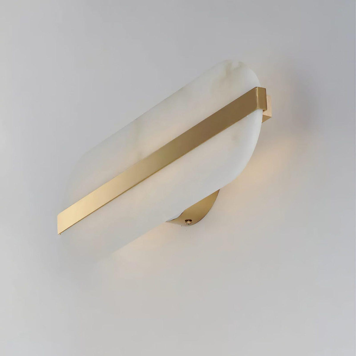 Calura Alabaster Doppellicht-Wandleuchte