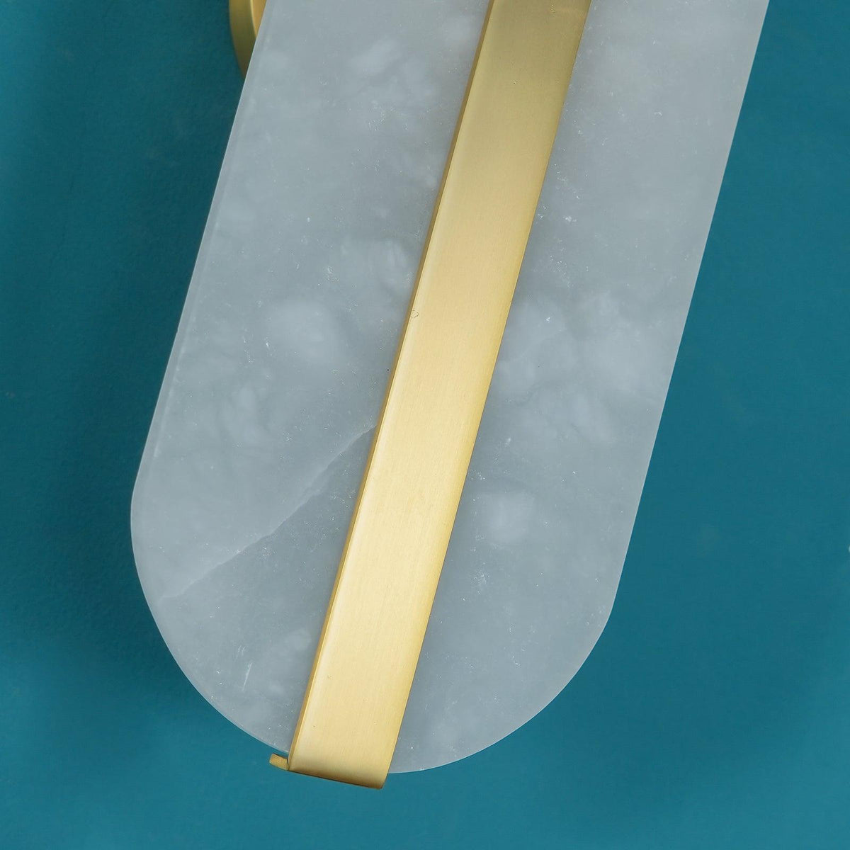 Calura Alabaster Doppellicht-Wandleuchte