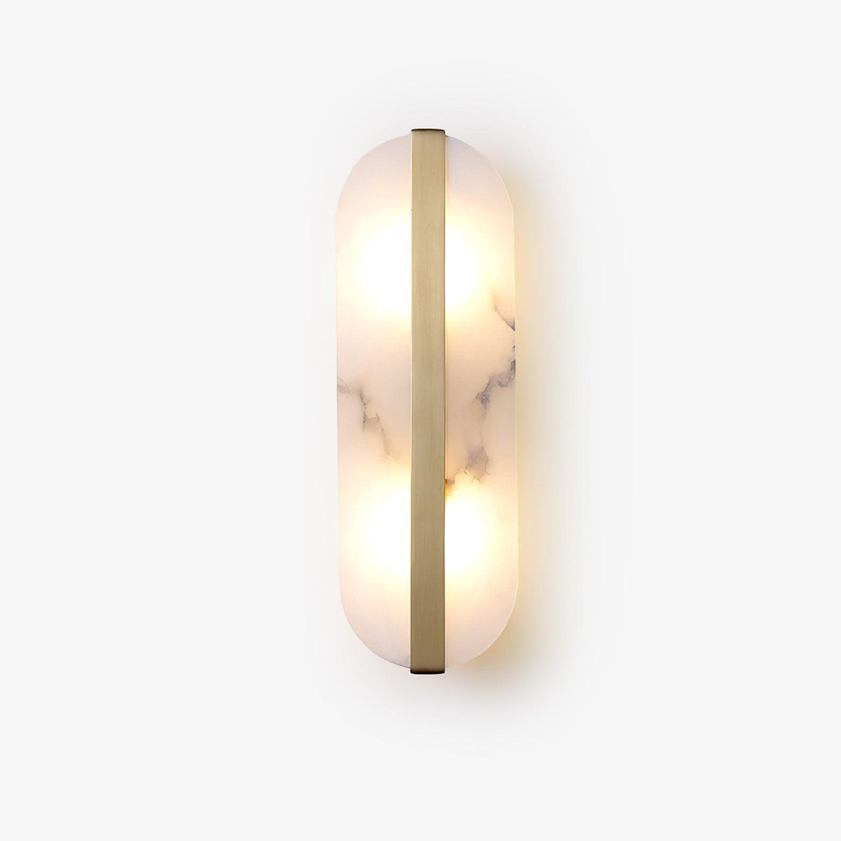 Calura Alabaster Doppellicht-Wandleuchte