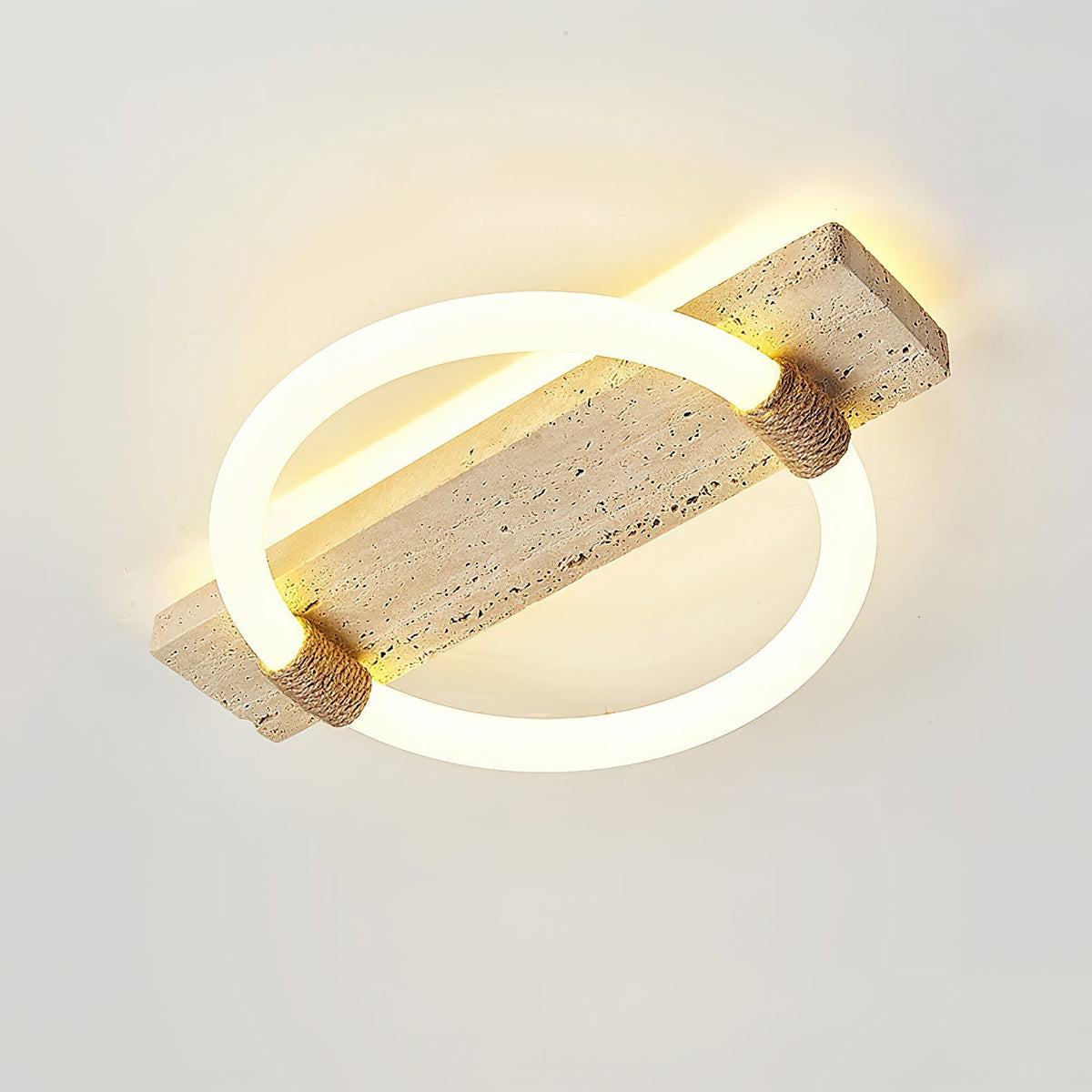 Elmaryra Ringed Travertine Deckenleuchte / Wandleuchte