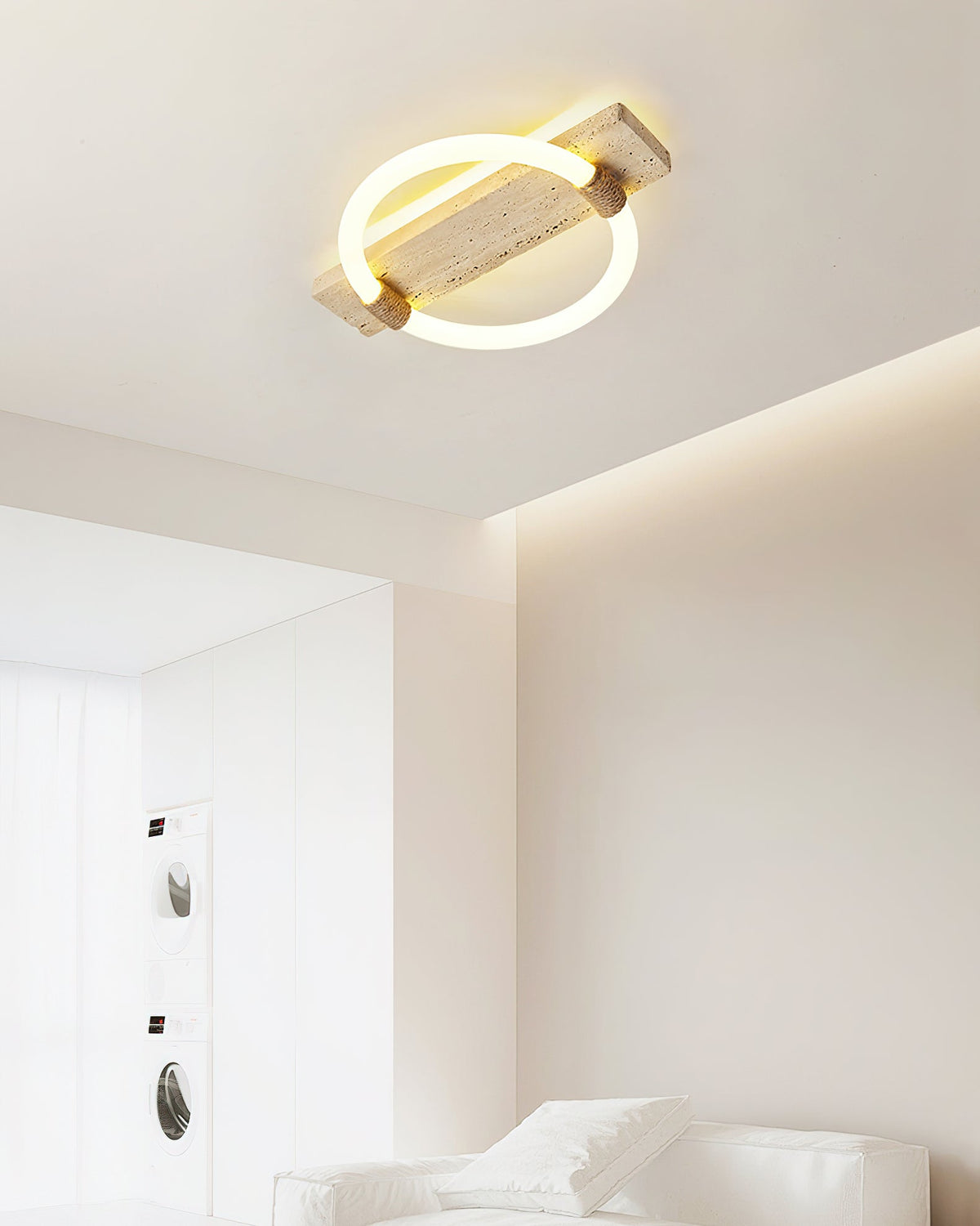 Elmaryra Ringed Travertine Deckenleuchte / Wandleuchte