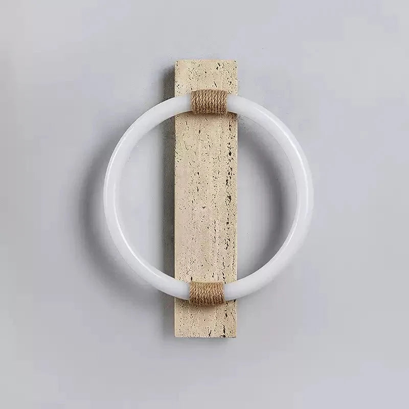 Elmaryra Ringed Travertine Deckenleuchte / Wandleuchte