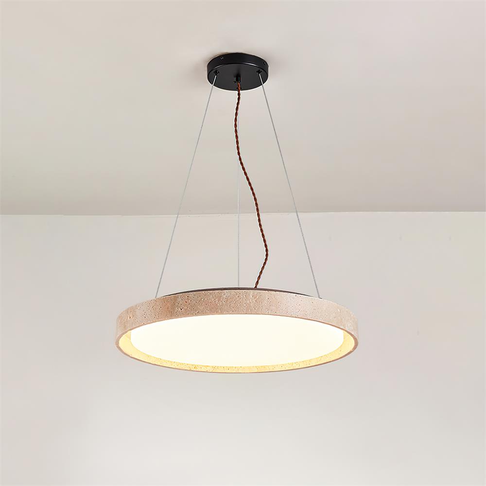 Tavaneria Pendelleuchte Travertin-Ring