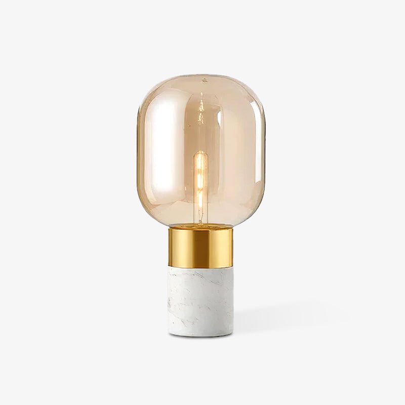 Aurdoren Minimalistische Tischleuchte aus Marmor mit Glas
