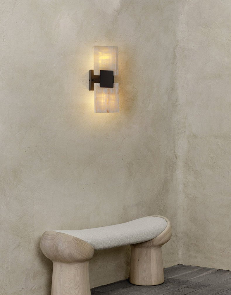 Nerion Shift Alabaster-Wandleuchte
