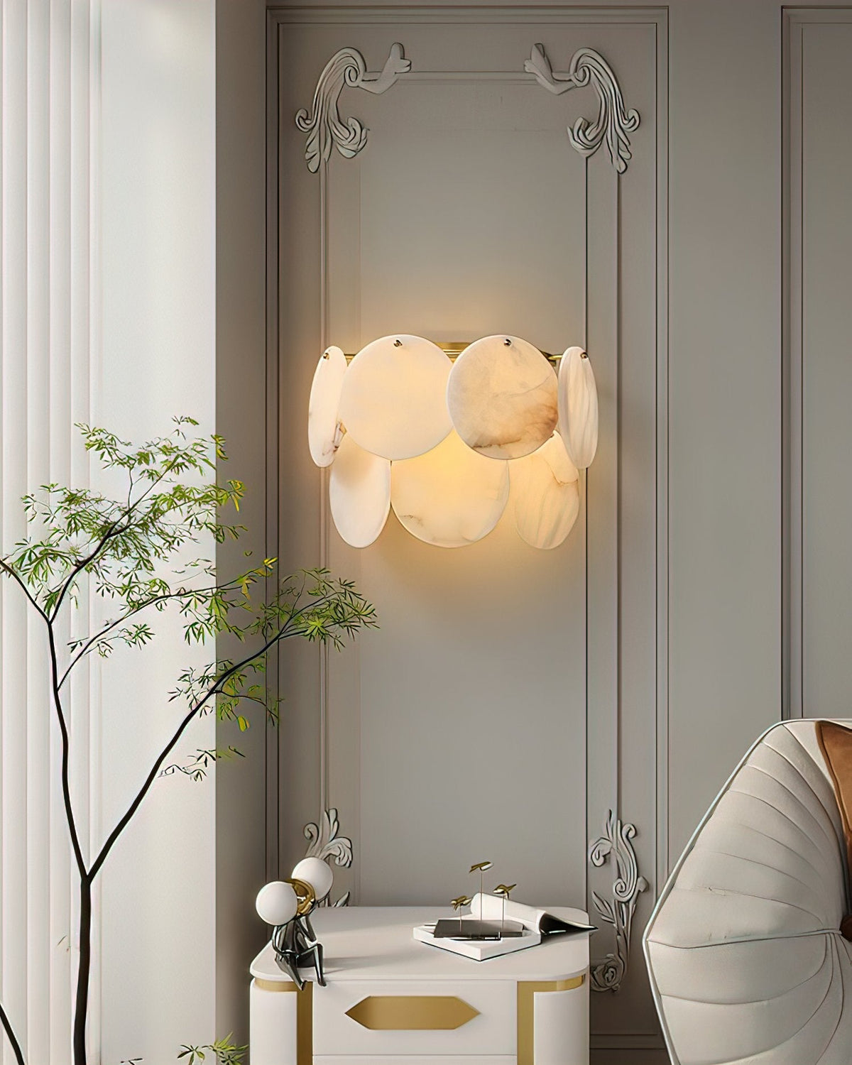 Avenlith Lumina Alabaster-Wandleuchte