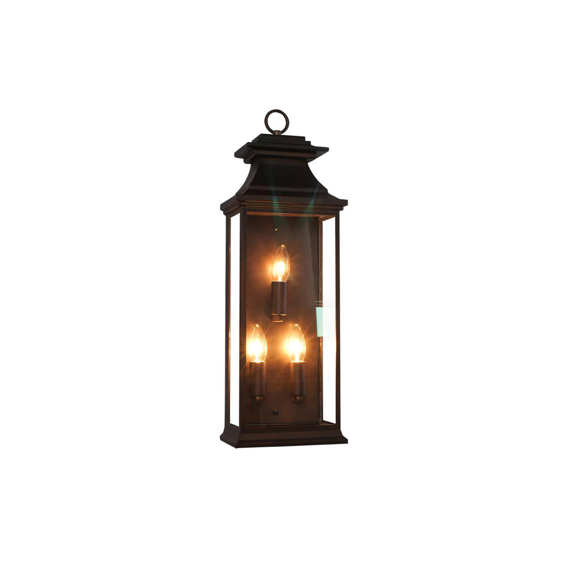 Esolarae Wandleuchte aus dunklem Glas im Vintage-Industrial-Stil für Flur, Wohnzimmer | Cielum