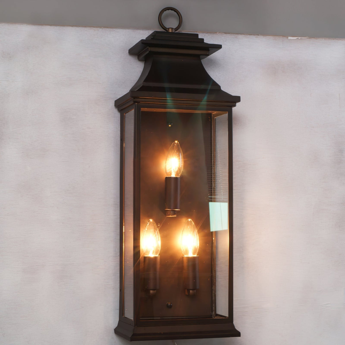Esolarae Wandleuchte aus dunklem Glas im Vintage-Industrial-Stil für Flur, Wohnzimmer | Cielum