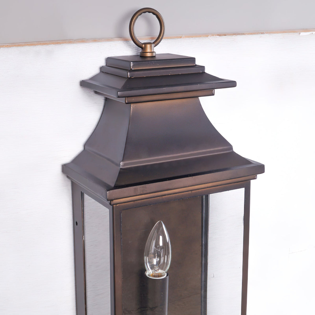 Esolarae Wandleuchte aus dunklem Glas im Vintage-Industrial-Stil für Flur, Wohnzimmer | Cielum