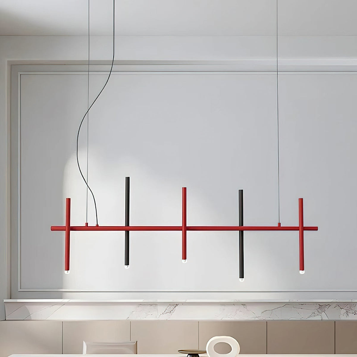 Axis moderne Acryl-Pendelleuchte