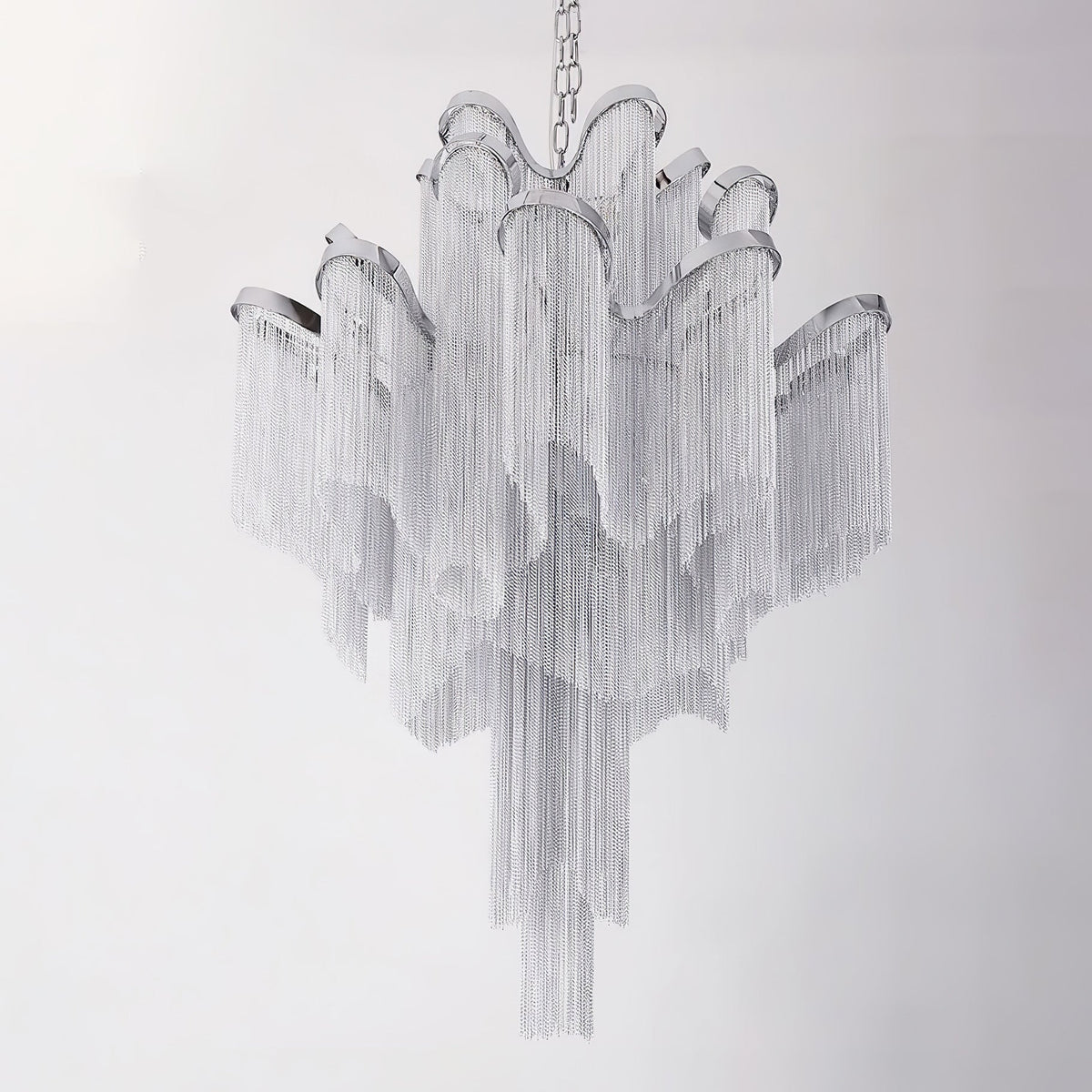 Lustra Pendelleuchte Stream Chain Nickel