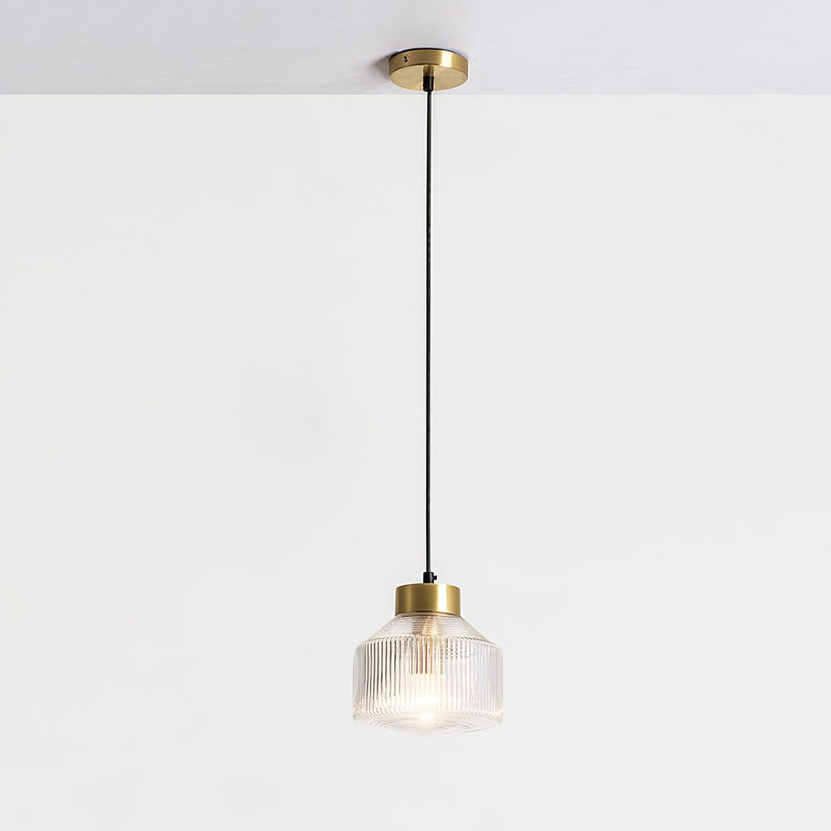 Velorarn Pendelleuchte aus Glas in Rauchgrau mit künstlerischem Design