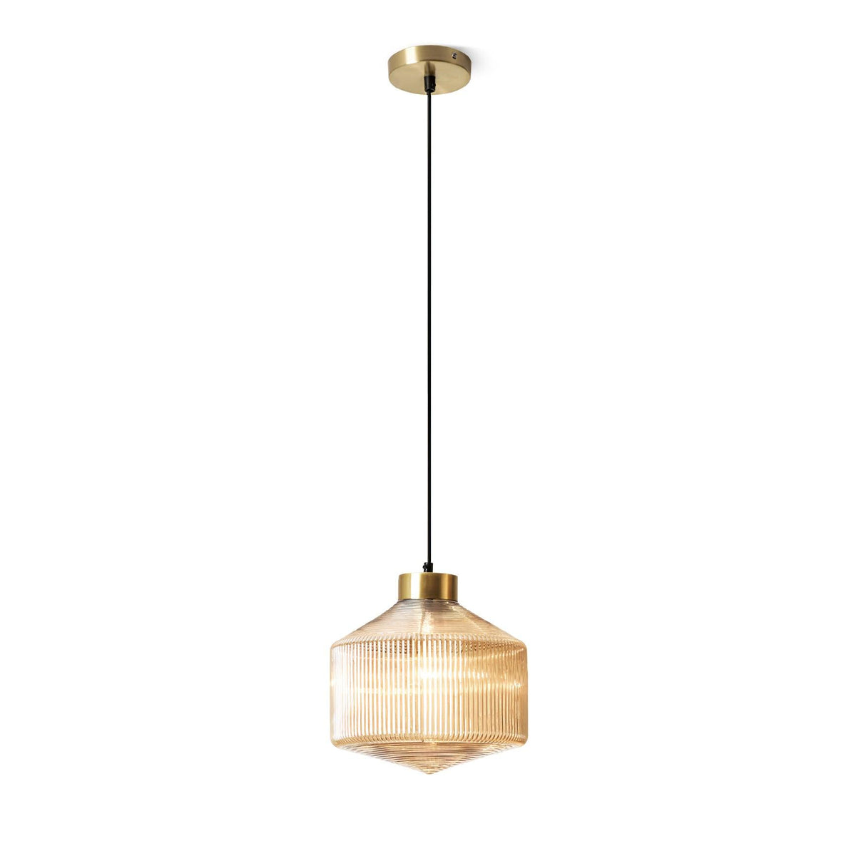 Velorarn Pendelleuchte aus Glas in Rauchgrau mit künstlerischem Design