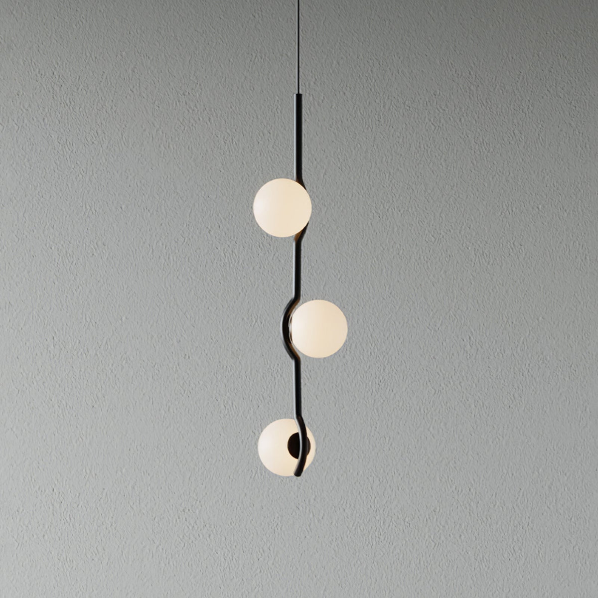Elvian Kronleuchter Weiß Kugel Messing Minimalistisch