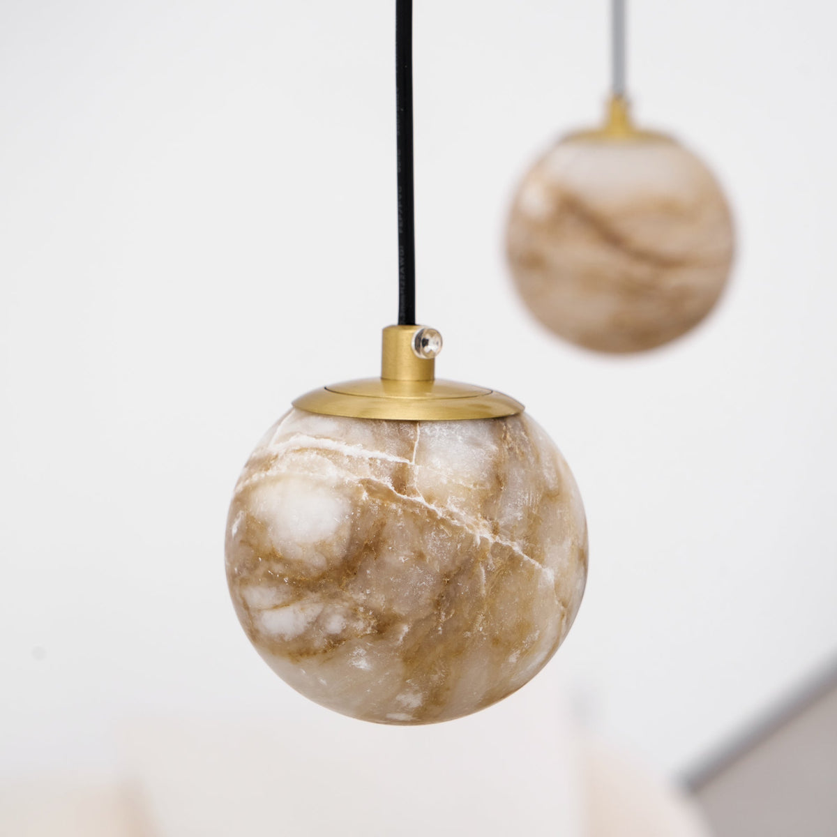 Nivinian Kronleuchter aus Alabaster