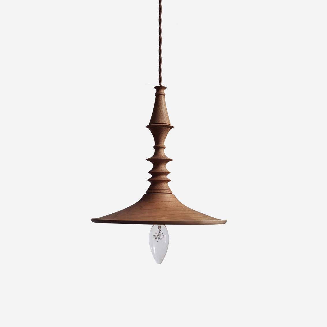 Tessira Pendelleuchte aus Holz im Industrie-Stil
