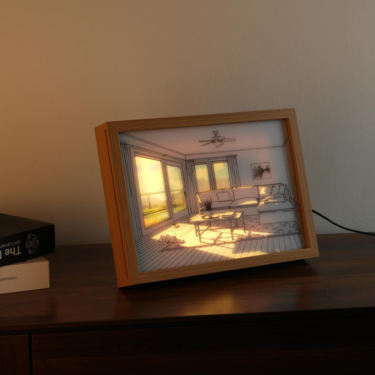 Sunbathing Wandkunstlampe