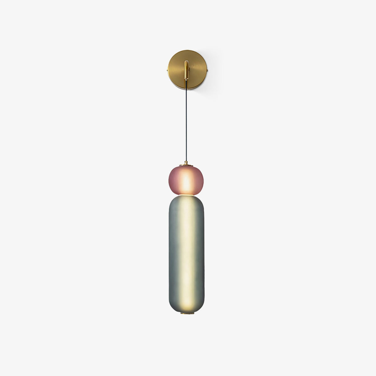 Eurtalia zeitgenössische minimalistische Glas-Wandleuchte
