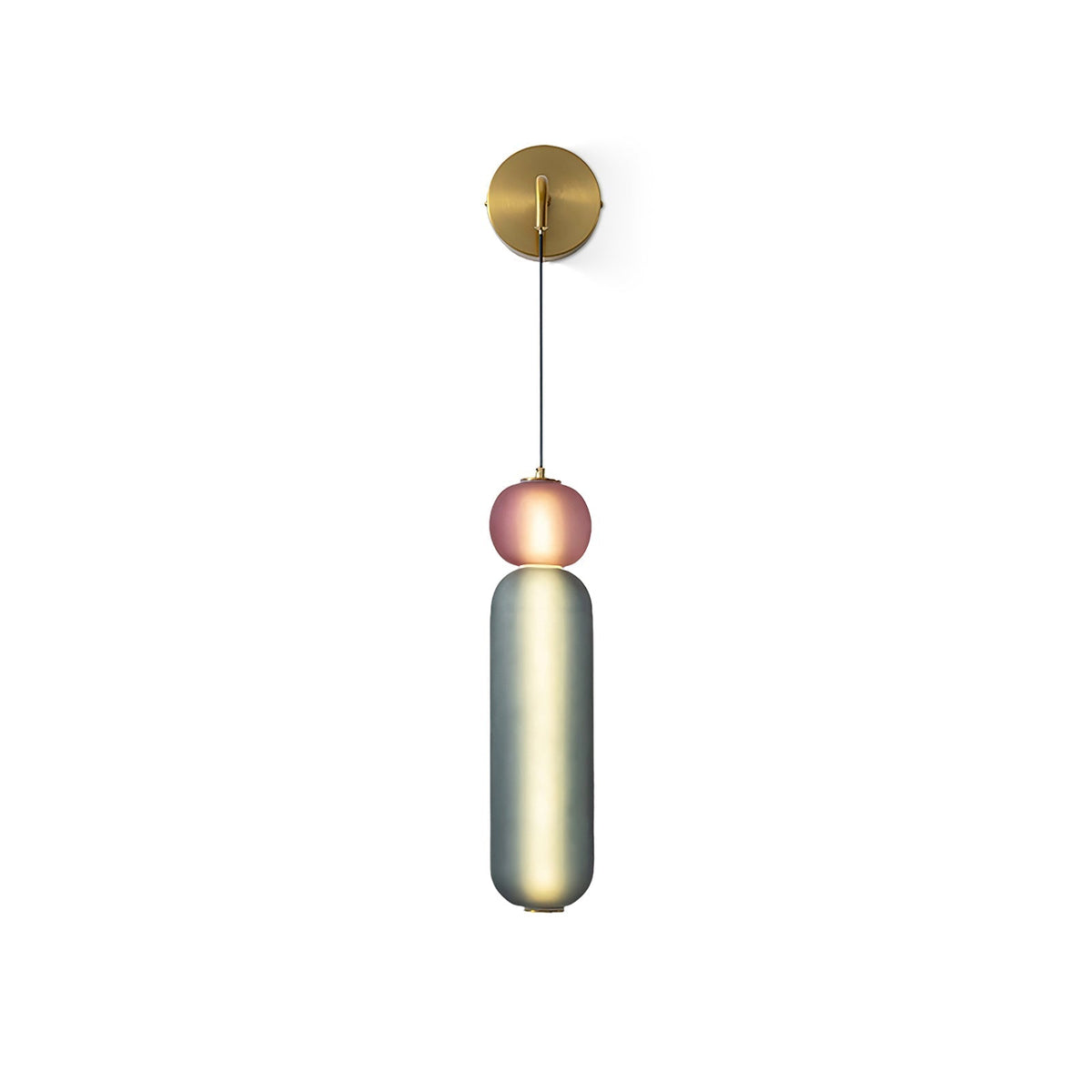 Eurtalia zeitgenössische minimalistische Glas-Wandleuchte